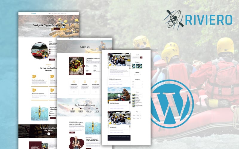 Riviero - Thème WordPress pour le rafting