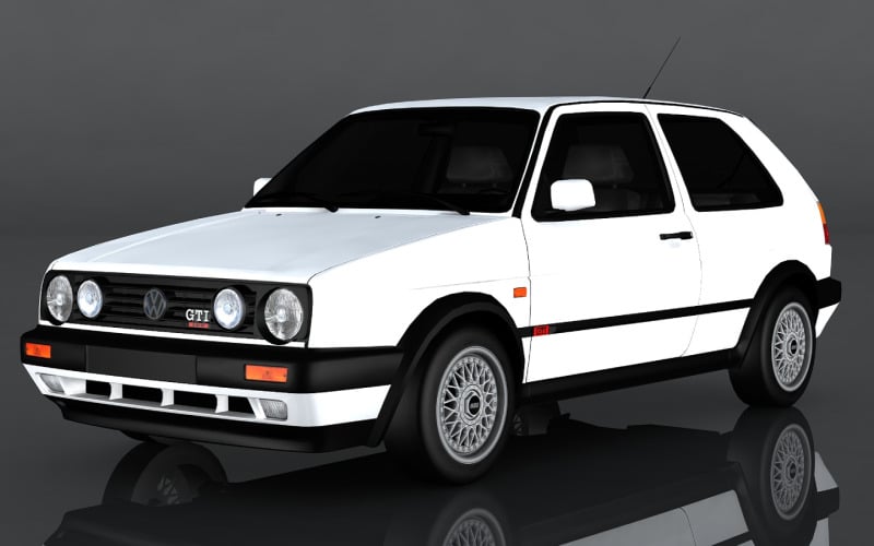 Volkswagen Golf MK2 3D模型