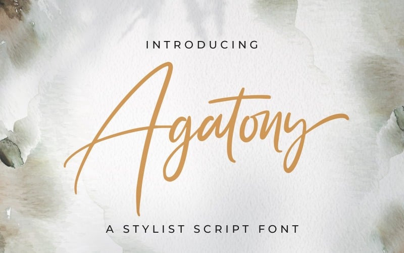 Agatony - handgeschreven lettertype