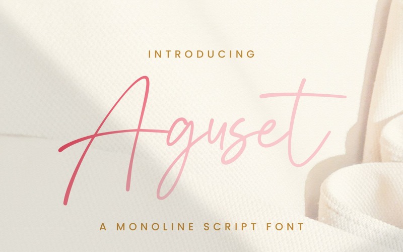 Aguset-手写字体