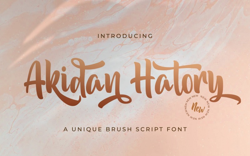 Akidan Hatory - Fuente de escritura en negrita