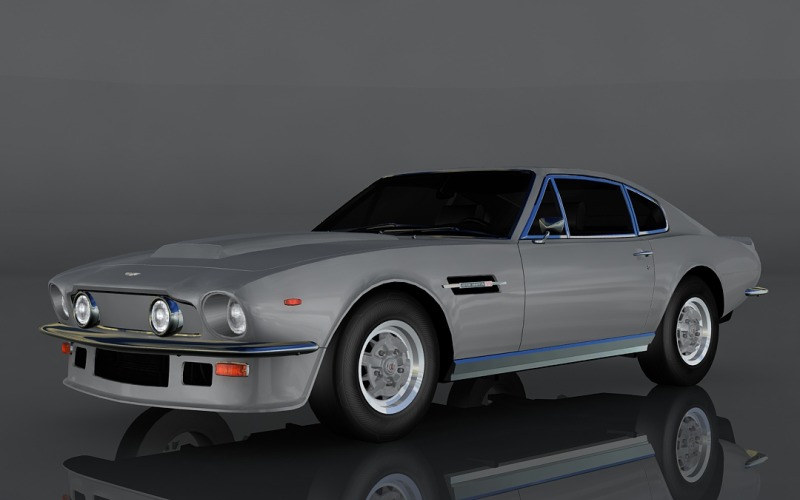 Aston Martin Vantage 3D model z roku 1977