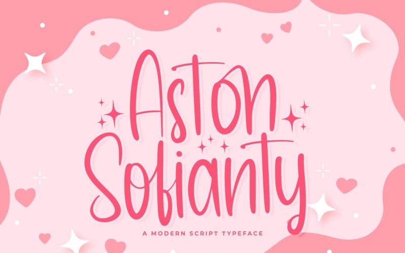 Aston Sofianty - рукописний шрифт