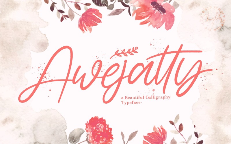 Awejatty - czcionka odręczna