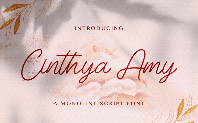 Cinthya Amy - czcionka odręczna