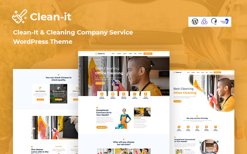 Cleanit – Responsives WordPress-Theme für Reinigungsdienste