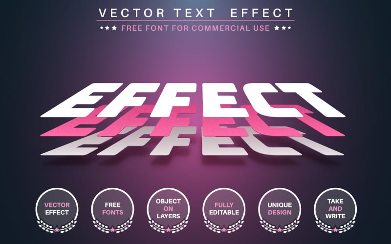 3D Paper Layer - Editable Text Effect, Font Style Graphic Illustration