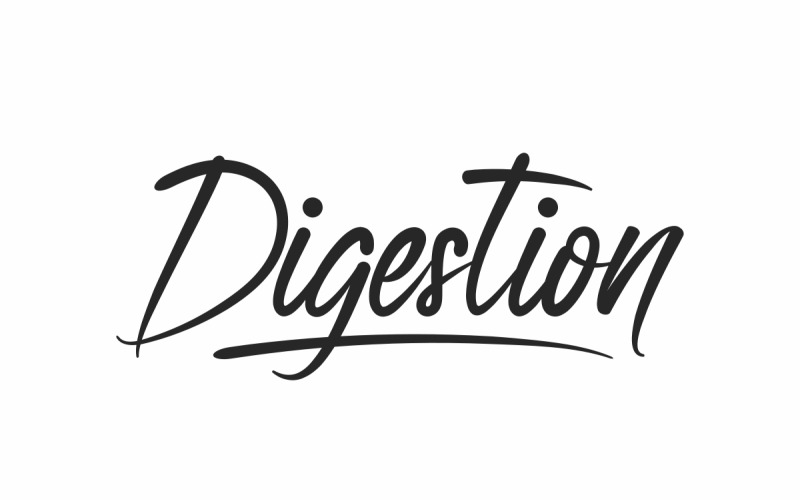 Digestion Brush Lettertype