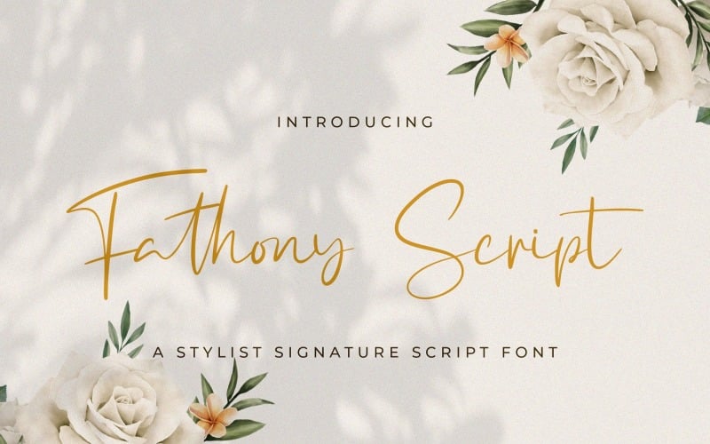 Fathony Script - рукописный шрифт