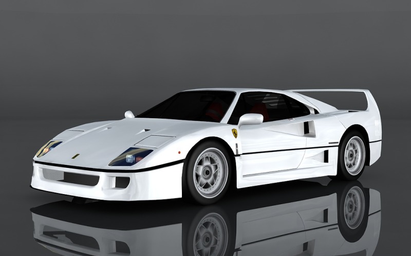 Ferrari F40 3D-model uit 1987