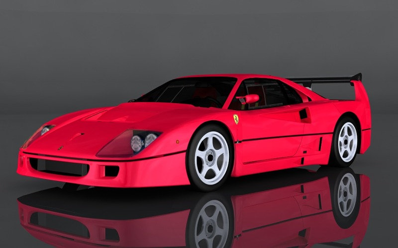 Ferrari F40 Verseny 3D modell