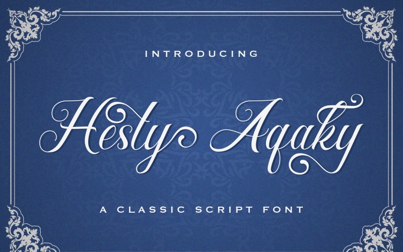 Hesty Aqaky - Fonte de script moderno