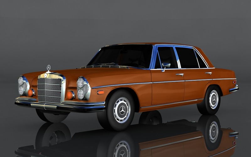 1972 3D model Mercedes-Benz 300