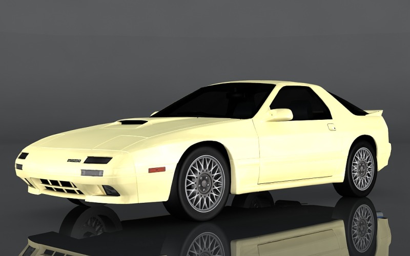 3D model Mazda Savanna RX-7 z roku 1990