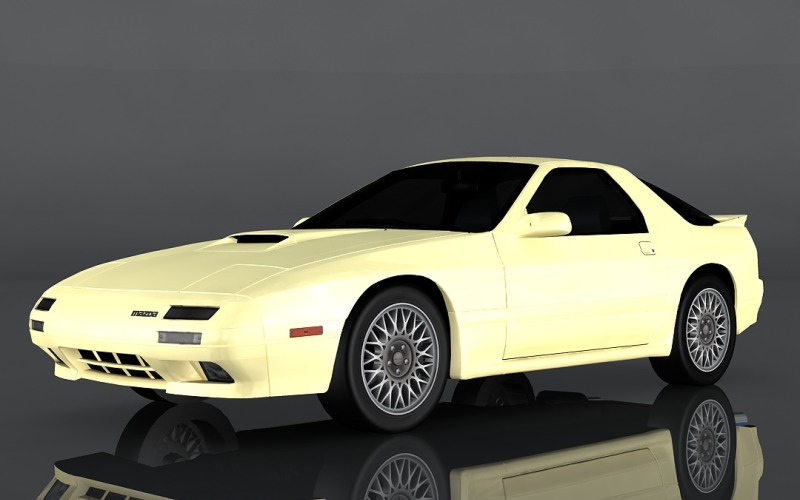 1990 Mazda Savanna RX-7 3D Modeli