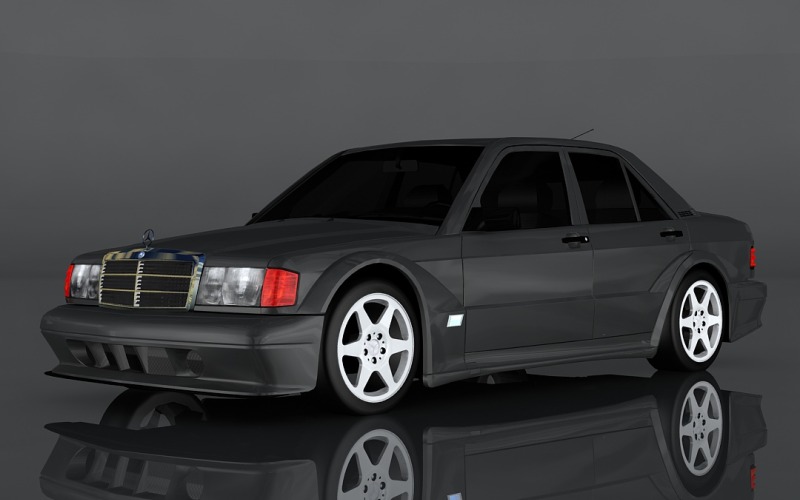 Mercedes-Benz 190E 3D模型