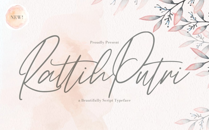 Rattih Putri-手写字体