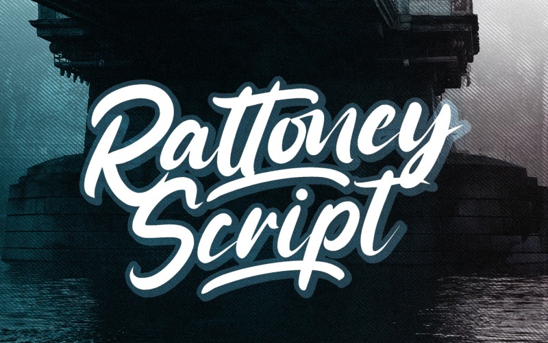 Rattoney - Vet lettertype