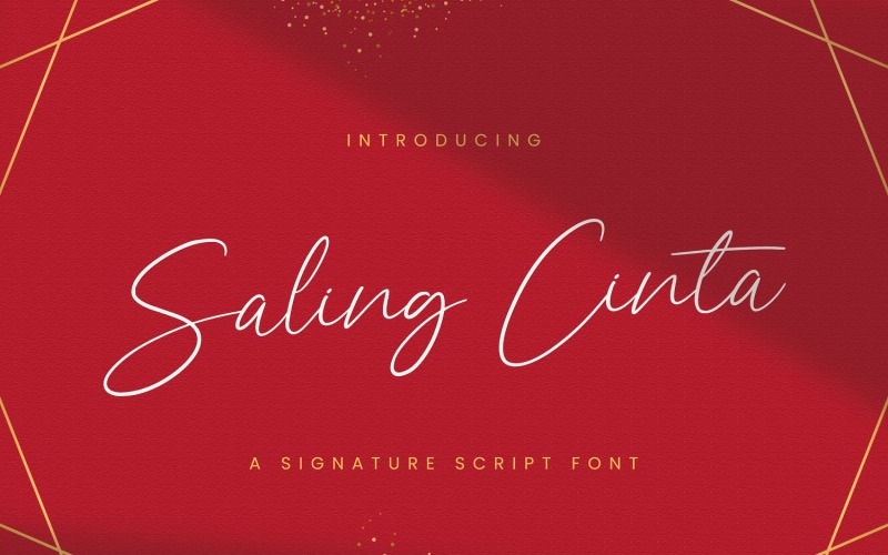 Saling Cinta - Fonte manuscrita