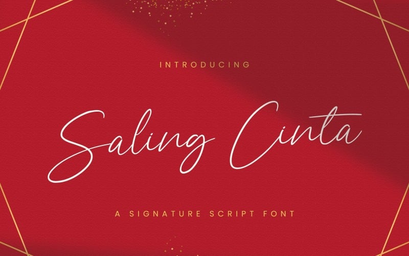 Saling Cinta - Kézírásos betűtípus