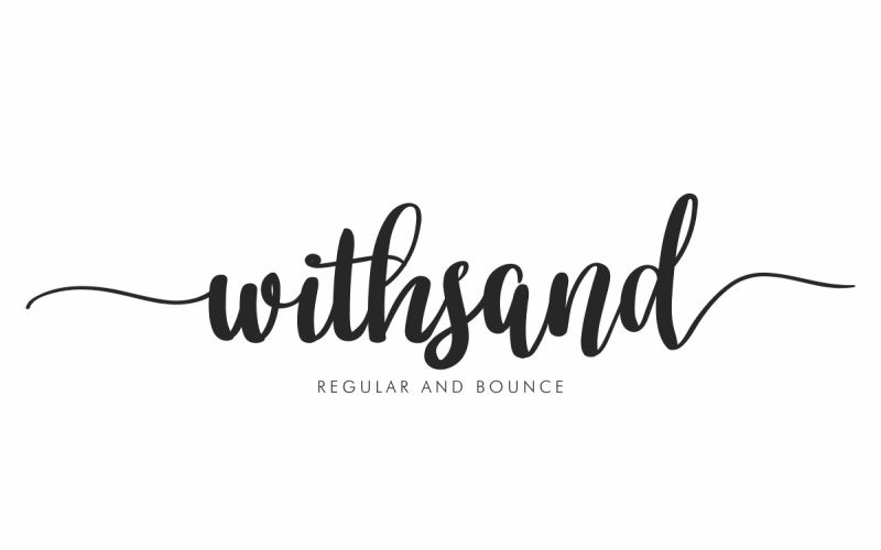 Withsand kalligrafi typsnitt