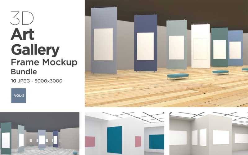 Art Gallery Frames Mockup Vol-2 Produktmodell