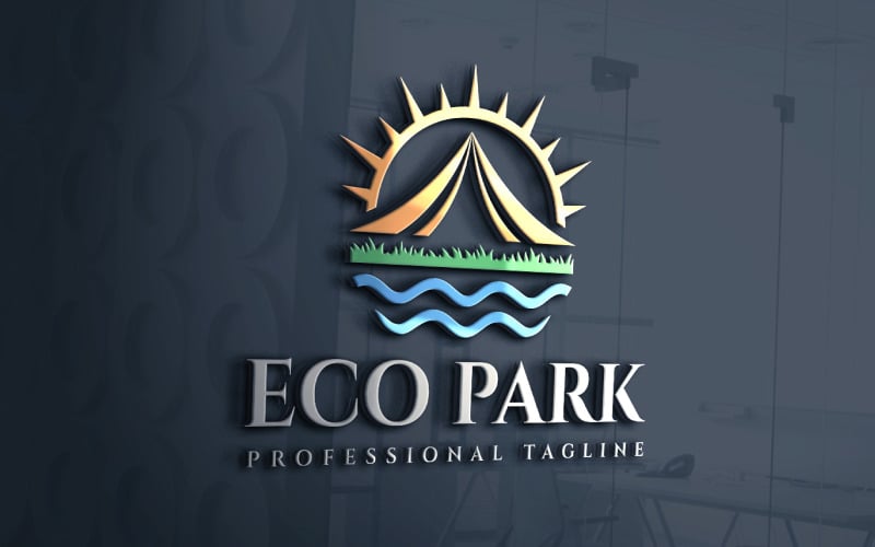 La tenda Eco Park Outdoor Logo Design
