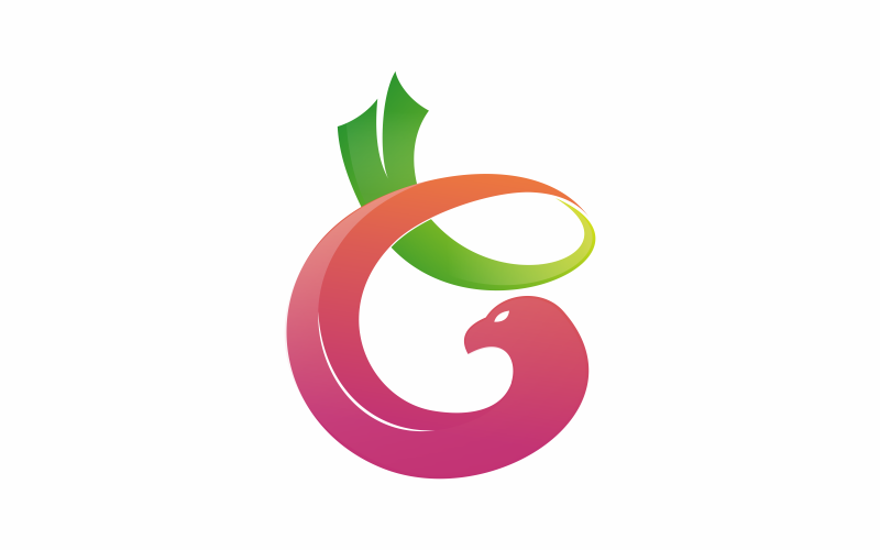 Orzeł litera G Logo szablon