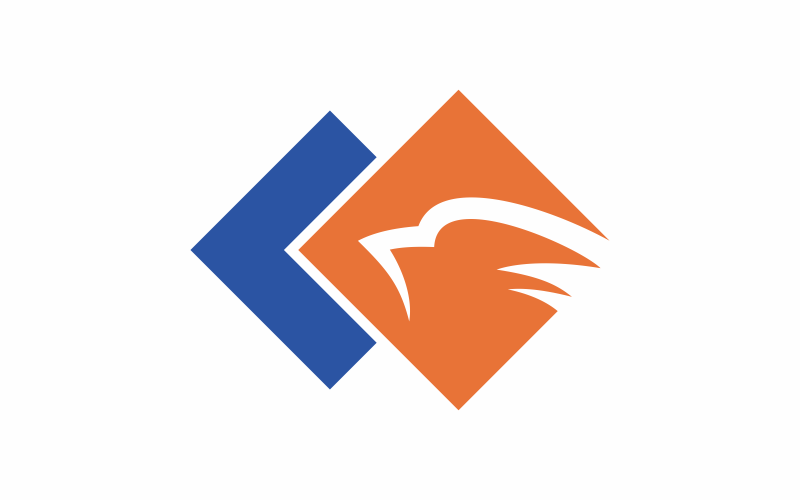 Plantilla de logotipo de águila de ventana