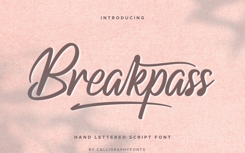 Breakpass betűtípusok