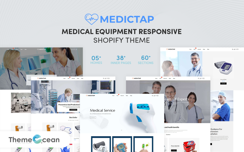 Medictap — motyw Shopify responsywny dla sprzętu medycznego