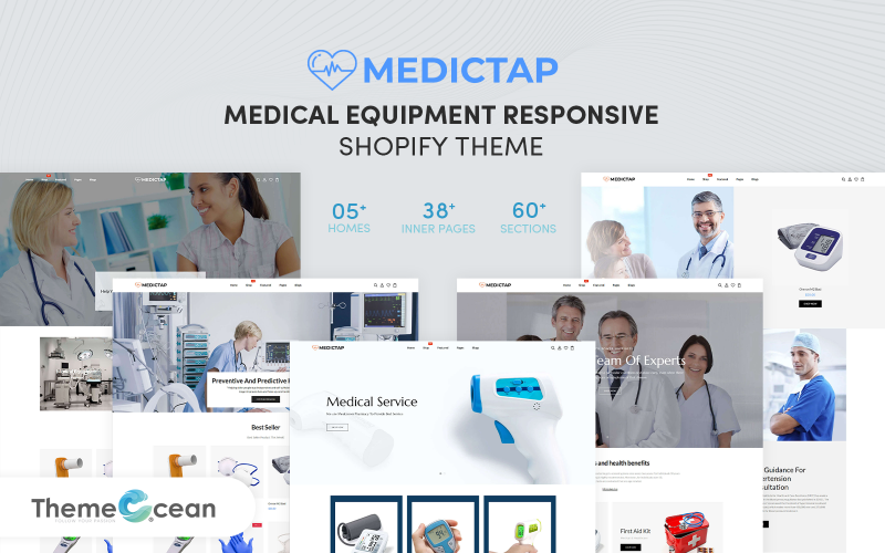 Meditap - Tema Shopify responsivo a equipamentos médicos