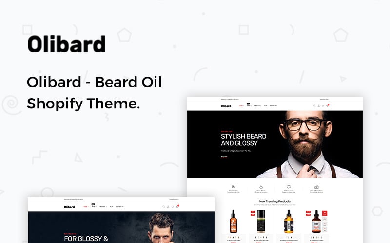 Olibard - тема для олії бороди Shopify