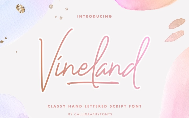 Vineland Signature Handwriting Font