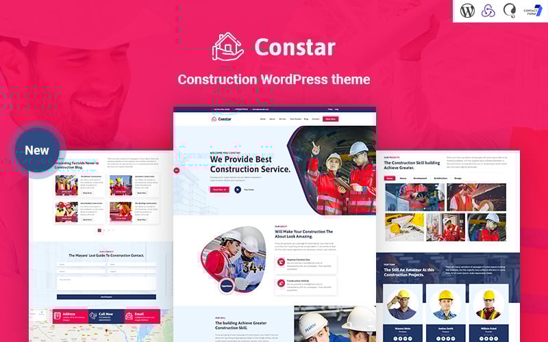 Constar - Thème WordPress réactif pour la construction