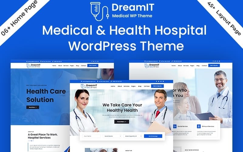 DreamIT – WordPress-Theme für medizinische Kliniken und das Gesundheitswesen