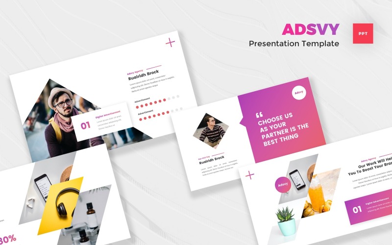 Adsvy - Szablon reklamy Powerpoint