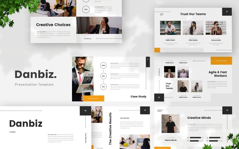 Danbiz - modelo de Powerpoint de negócios