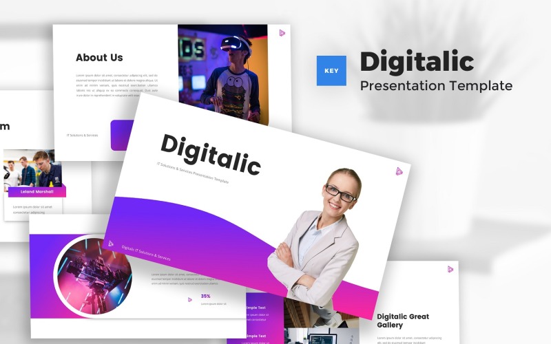 Digitalic - шаблон ключевого сообщения по ИТ-решениям и услугам