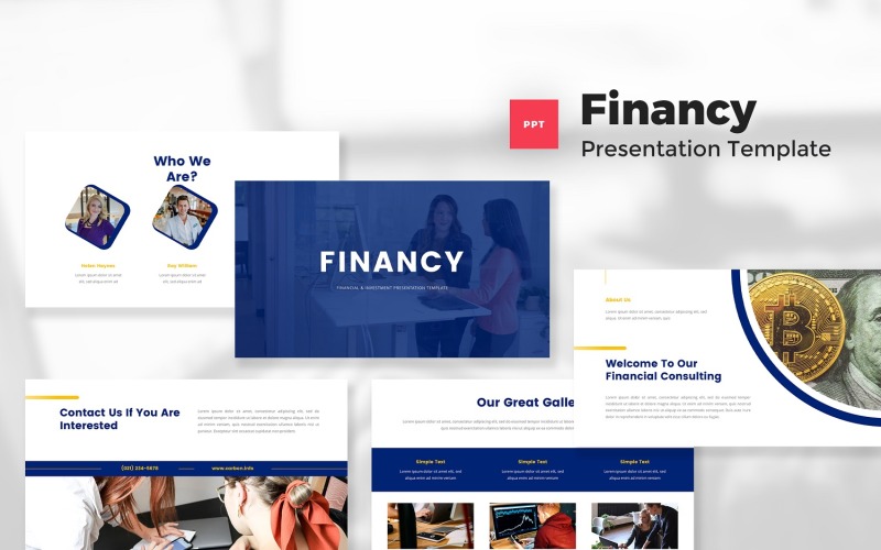 Financiamento - modelo de PowerPoint financeiro e de investimento
