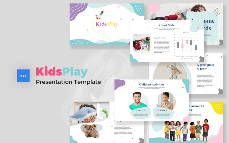 Kids Play - Шаблон ключевого сообщения Kids & Baby