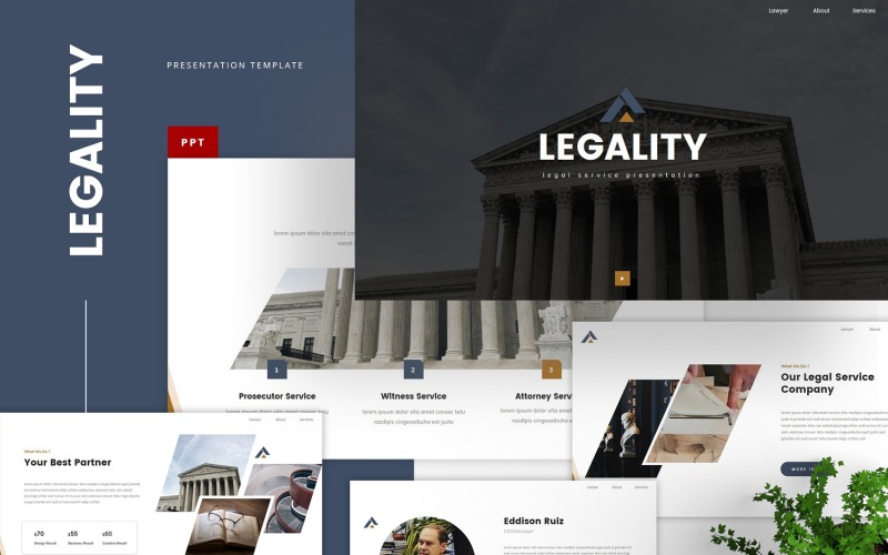 Legaliteit - Juridische dienst PowerPoint-sjabloon