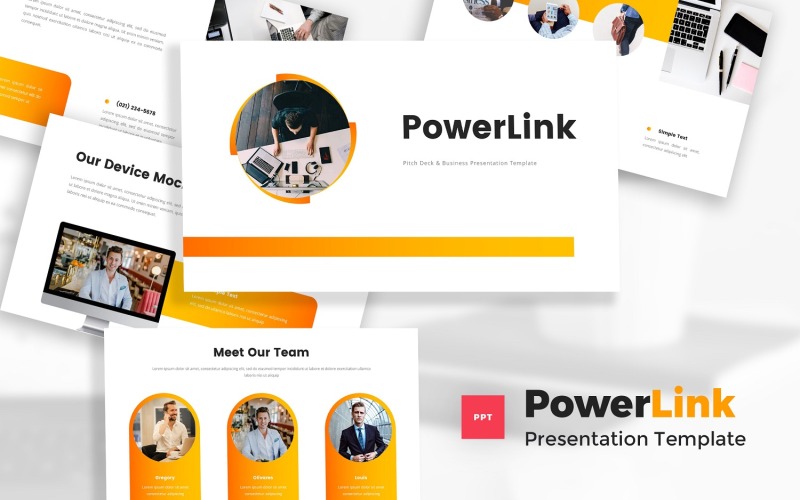 Modèle PowerPoint de Powerlink - Pitch Deck