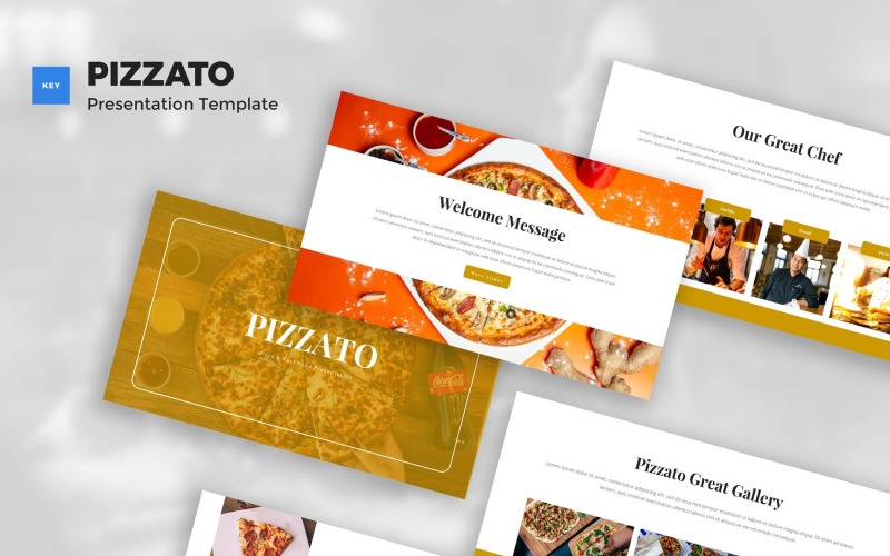 Pizzato - Keynote-sjabloon voor pizza en fastfood