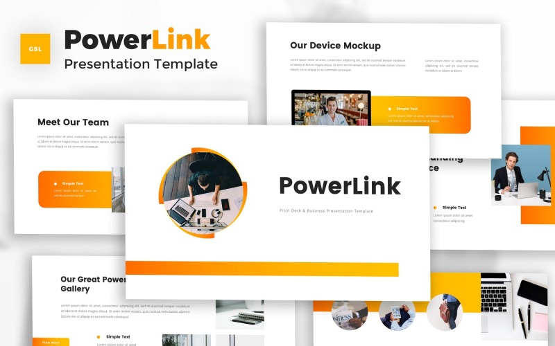 Powerlink - Pitch Deck Google Folienvorlage