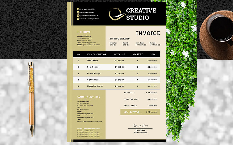 Shan Invoice - Corporate Identity Template