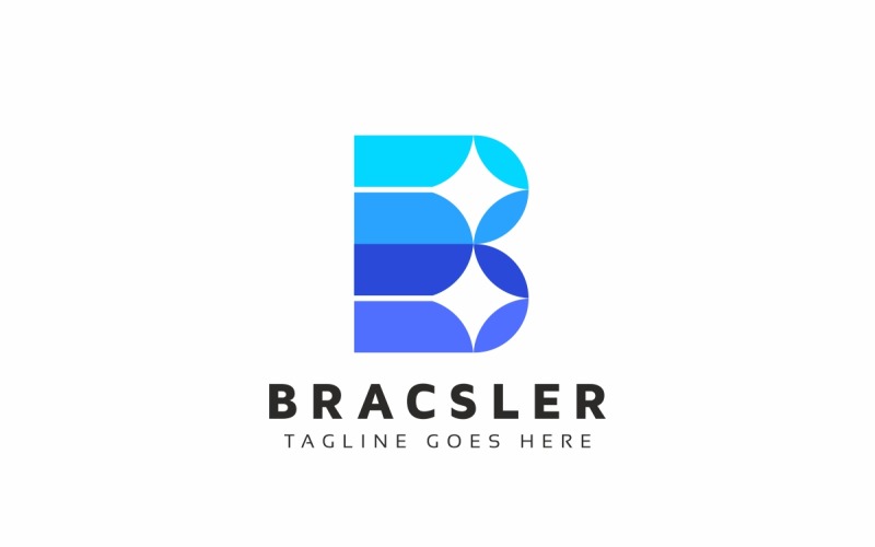 Bracsler B betű logó