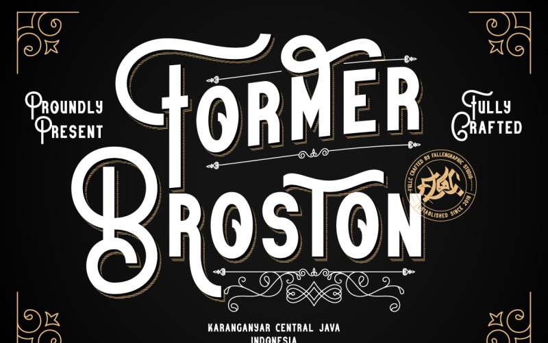 Бывшие шрифты Broston