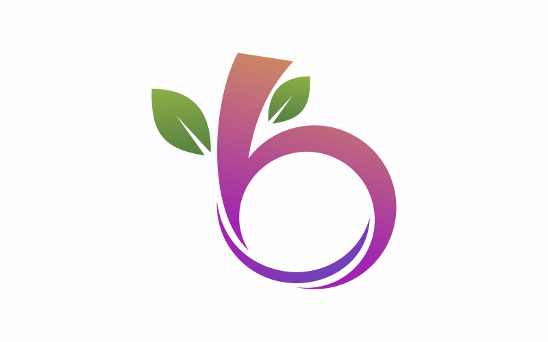 Letter B Fruit Logo Template #178757 - TemplateMonster