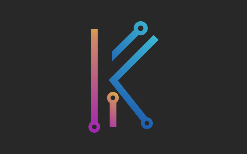 Letter K Connection Logo Template #178748 - TemplateMonster